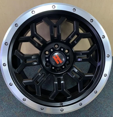 Rueda HAVOK H108 20" 🔥 20X9 -12 5X127 🔥 C.B 78.1 negra + llanta labial mecanizada 🔻 Foto 1 de 4