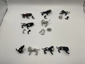 Warhammer 5xMetal Flesh Hounds Of Khorne Chaos +Spares 83-41 5002 Games Workshop - Picture 1 of 10