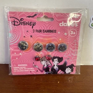 Juego de 3 pares de pendientes Disney Halloween Hocus Pocus nuevo con etiquetas brujas malvadas - Imagen 1 de 8