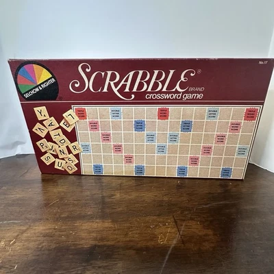 Scrabble - Crossword Game - Selchow & Righter No. 17 - Complete - Vintage 1982 - Image 1 of 4