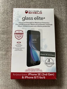 ZAGG InvisibleShield Glass Screen Protector IPhone SE 2nd/3rd Gen, 8, 7, 6s, 6 - Picture 1 of 3