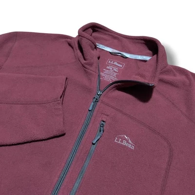 L.L. Chaqueta polar Bean ligeramente ajustada roja para hombre talla XXXL abrigo alto con cremallera completa Foto 1 de 4