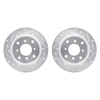 For Acura Legend 87-90 R1 Concepts Drilled & Slotted Rear Brake Rotor Set - Image 1 of 3