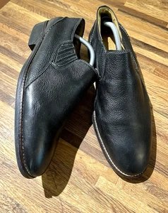 SANDRO MOSCOLONI, HERREN 8,5 D, #220066, SCHWARZES KIESEL GENARBTES LEDER, HALBSCHUHE - Bild 1 von 7