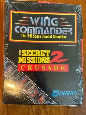 Wing Commander Secret Missions 2 (1991) PC Big Box | Factory Sealed | 5.25” Rare - Image 1 of 4