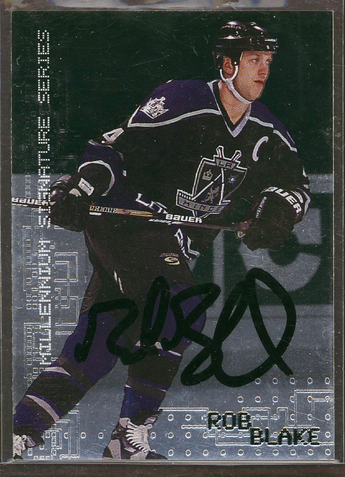 1999-2000 Upper Deck #62 Rob Blake Los Angeles Kings cartão autografado assinado - Imagem 1 de 1