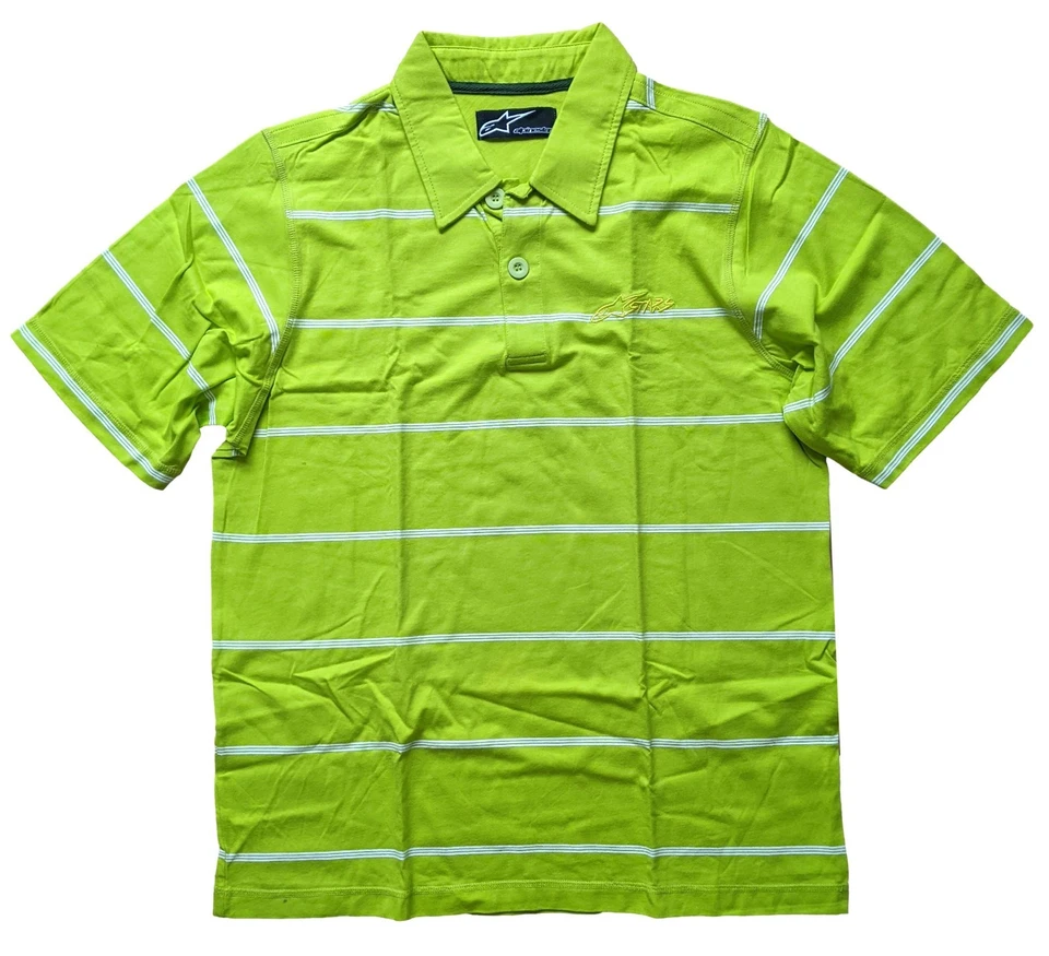 Alpinestars Men's Short Sleeve Polo Shirt Lemon Green, Medium - Image 1 of 2