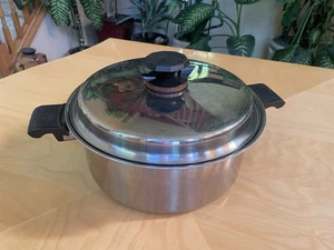 5 Qt New Era 5 Ply Stainless Steel Stock Pot Dutch Oven Cookware Al-Core USA A+ - Picture 1 of 9