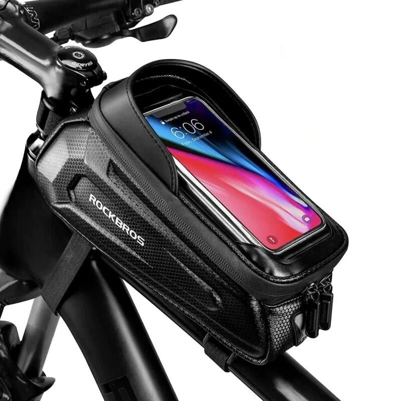 RockBros Cycling Front Top Tube Frame Bag Hard Shell MTB Road Bike Bags Phone