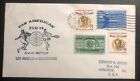 1958 Los Angeles First Flight cover FFC To Melbourne Australia Pan American 14