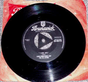 Louis Armstrong And The All Stars - "I Love Jazz" - 7" Vinyl - Excellent! - Picture 1 of 2