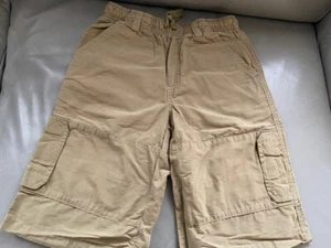 Gymboree boy Cotton Cargo Brown shorts Beach school size 8 Summer Spring - Picture 1 of 4
