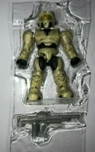 HALO MEGA BLOKS UNSC TAN SPARTAN MINIFIGURE FROM 97520 COMPLETE NEW - Picture 1 of 2