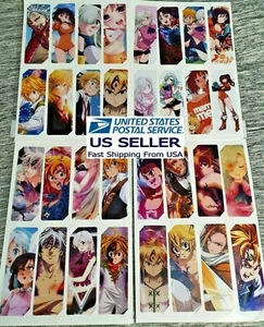 Anime Seven Deadly Sins BOOKMARKS 8 set. Plastic Netflix anime Meliodas & others - Picture 1 of 10