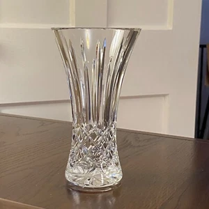 Unmarked 7" Crystal Flared Trumpet Flower Vase ~ Possibly Waterford Ashbourne - Picture 1 of 13