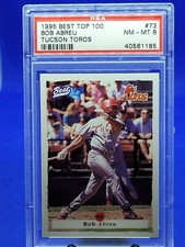 1995 BEST TOP 100 BASEBALL  #73 BOB ABREU TUCSON TOROS  PSA 8
