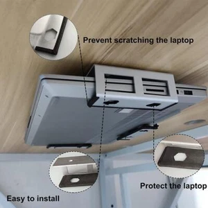 Under Desk Laptop Holder Mount With Screw, Universal B1X0 FAST Desk U G1KD D0P1 - Afbeelding 1 van 14