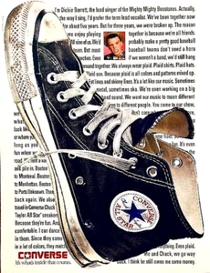 CONVERSE CHUCK TAYLOR CANVAS HI-TOP SHOES—ORIGINAL 1991 MAGAZINE PRINT AD - Picture 1 of 1