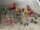 Mighty Morphin Power Rangers Action Figure 35 Piece Toy Lot. Bandai. 1990s.