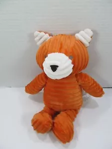 Carters Orange Fox Plush Ribbed 12" Corduroy Stuffed Animal Toy Baby Lovey - Picture 1 of 7