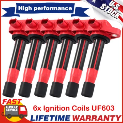 6 Ignition Coil For 2009-2014 Acura Rl Tl Tsx Honda Odyssey Accord Crosstour V6 - Image 1 of 4