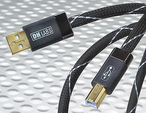 DH Labs Silver Sonic USB 1.5 meter Standard USB Cable. USB-A to USB-B - Picture 1 of 2