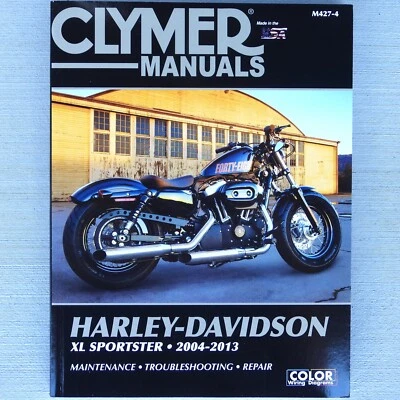 2004-2013 Harley Davidson Sportster XL 883 1200 CLYMER REPAIR MANUAL M427 - Image 1 of 4