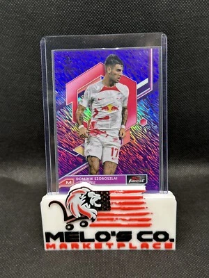 2022-23 Topps Finest UEFA Dominik Szoboszlai Purple Shimmer /199 Leipzig Liverpo - Image 1 of 2