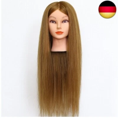 NEVERLAND BEAUTY &AMP; HEALTH Neverland 26-Zoll-Frisierkopf, 90% Echthaar, Übungskopf für Auszubildende im F