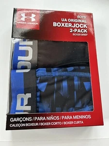 Under Armour Boys' Boxerjock Size Youth Medium Boxer Briefs Underwear 2 Pack New - Picture 1 of 2