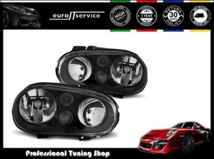 Neuf Phares Avant LPVW34 VW GOLF 4 1997 1998 1999 2000 2001 2002 2003 NOIR - Imagen 1 de 2