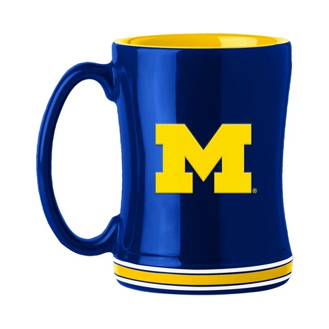 Michigan Wolverines 14oz Relief Coffee Mug Cover