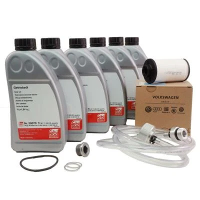 Filtro de transmisión original VW + 6L Febi aceite de transmisión para 6 velocidades VAG incl. manguera - Imagen 1 de 4