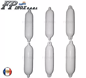 6 x Pare Battage Blanc 110 x 460 mm Neuf - Bateau - Imagen 1 de 1