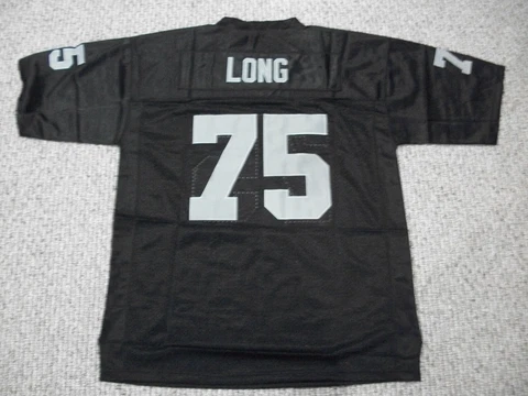 HOWIE LONG Unsigned Custom Black LA/Oakland Sewn New Football Jersey Sizes S-3XL Cover