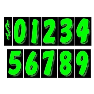 Windshield Price Stickers for Car Dealers, 1 Pack each $ 1 2 3 4 5 6 7 8 9 0 - Picture 1 of 1