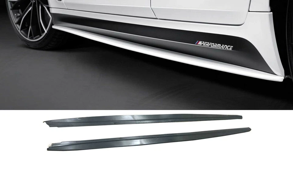 Se adapta a alféizares de extensión de faldón lateral estilo G30 MP BMW SERIE 5 17-19 NEGRO PP PLÁSTICO Foto 1 de 1