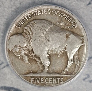 1917-D 3 1/2 Leg Buffalo Nickel ANACS VG8 Tough Variety! #ELC6 - Picture 1 of 3