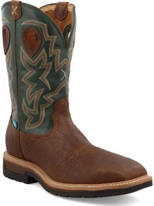 Men’s 8D Twisted X MLCSW01 Steel Square Toe Cowboy Work Boots Waterproof - Picture 1 of 3