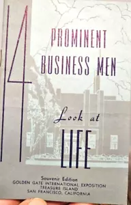 Prominent Business Men Loot at Life Souvenir Edition Booklet Golden Gate Intl Ex - Picture 1 of 4