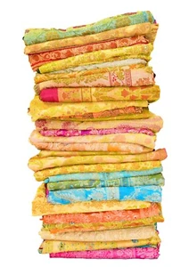 Großhandel Menge 50 Banarasi Partykleidung Sari 100 % reine Seide Vintage Sari 5 Yard - Bild 1 von 8