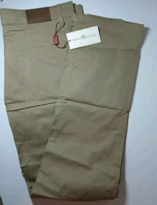 40 waist made in Italy Chino pants Slim Fit Luciano Barbera Trousers - Picture 1 of 10