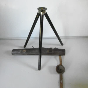 ancien trepied appareil photo etui cuir - Photo 1/5
