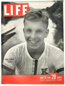 LIFE Magazine VTG June 28 1948 Kent Crew Team Thomas Dewey Gene Autry Mars Photo - Foto 1 di 10