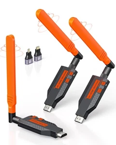 Wireless HDMI Transmitter und 2 Receiver, 4K Decode 1080P Full HD Output, 35... - Bild 1 von 9