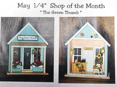 1:48 May Green Thumb Flower Shop and Furniture Kit by Debbie Young At Heart, NIB - Image 1 of 4
