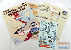 SBM011 1:72 SB Models Decals - Yankee Station MiG Killers (A-1H F-4J F-4B F-8E - Picture 1 of 1
