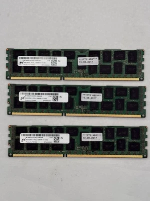 Micron MT36KSF1G72PZ-1G6K2HF 8GB DDR3 RAM ECC PC3L-12800R 2Rx4 Memory (Lot 3) - Image 1 of 2