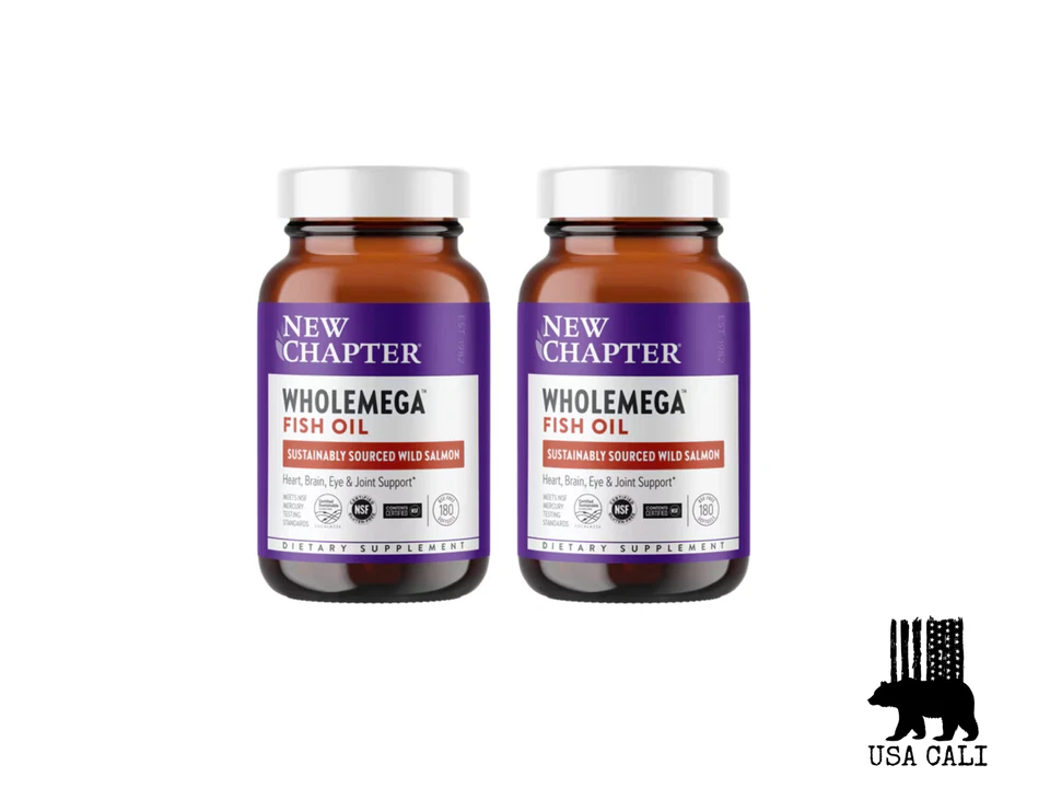 全新 Chapter Wholemega 1000 毫克全鱼油 [ 727783050007x2 单元] — 第 1/1 张图片