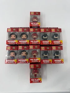 FUNKO POP! KEYCHAIN: The Flash / Supergirl / Batman - Vinyl Figure Lot of 12 - Picture 1 of 1
